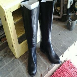 Tall Black Riding Boots Wide Calf